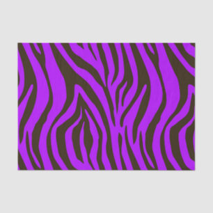 Paars patroon van de dierlijke afdruk van zebra tissuepapier