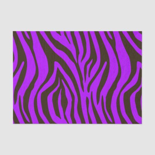 Paars patroon van de dierlijke afdruk van zebra tissuepapier (Voorkant)