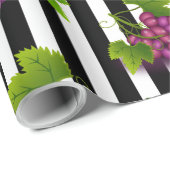 Paars patroon van zwarte druiven cadeaupapier