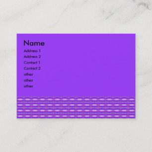 paars patroon visitekaartje