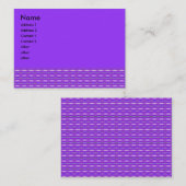 paars patroon visitekaartje (Voorkant / Achterkant)