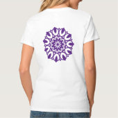 Paars patroon voor  vrouw t-shirt (Achterkant)