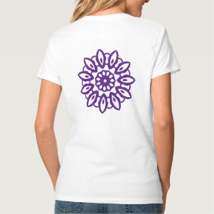 Paars patroon voor  vrouw t-shirt