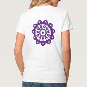Paars patroon voor vrouw t-shirt