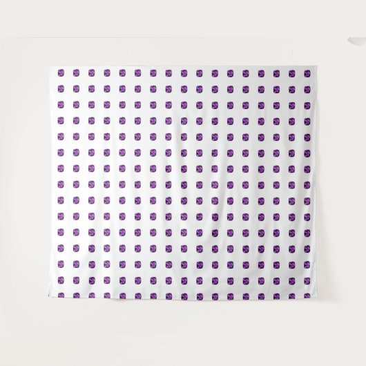 Paars patroon wandkleed (Voorkant (horizontaal))