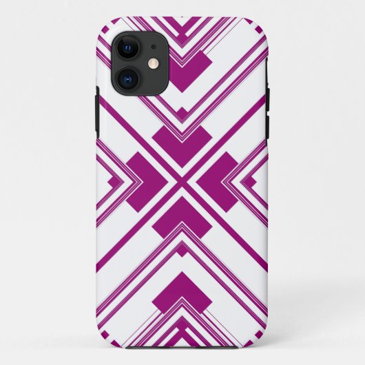 Paars patroonontwerp Case-Mate iPhone case (Achterkant)