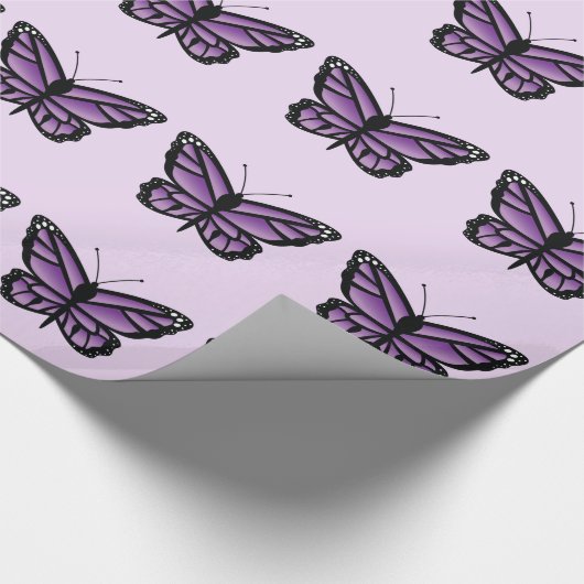 Paars patroonpatroon cadeaupapier (Hoek)