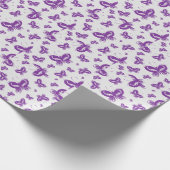 Paars patroonpatroon cadeaupapier (Hoek)