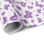 Paars patroonpatroon cadeaupapier (Rol Hoek)