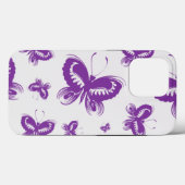 Paars patroonpatroon Case-Mate iPhone case (Achterkant (horizontaal))