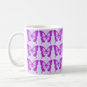 Paars patroonpatroon koffiemok