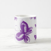 Paars patroonpatroon koffiemok (Center)