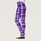 Paars patroonpatroon leggings (Links)