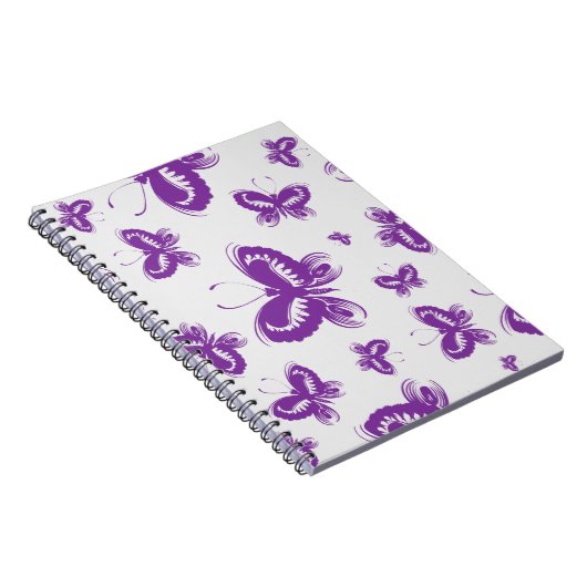 Paars patroonpatroon notitieboek (Rechterzijde)