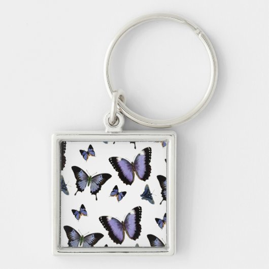 Paars patroonpatroon sleutelhanger (Voorkant)