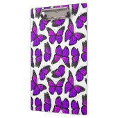 Paars patroonpatroonmonarch klembord (Links)