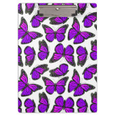 Paars patroonpatroonmonarch klembord (Voorkant)