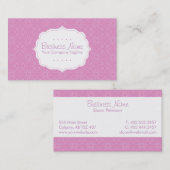 Paars PatroonVisitekaartje Visitekaartje (Voorkant / Achterkant)