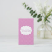 Paars PatroonVisitekaartje Visitekaartje (Staand voorkant)