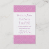 Paars PatroonVisitekaartje Visitekaartje (Achterkant)