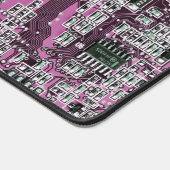Paars PCB-printplaatontwerp voor IT-professionals Bureaumat (Hoek)