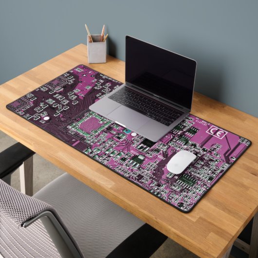 Paars PCB-printplaatontwerp voor IT-professionals Bureaumat (Kantoor 2)