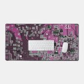 Paars PCB-printplaatontwerp voor IT-professionals Bureaumat (Keyboard & Muis)