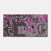 Paars PCB-printplaatontwerp voor IT-professionals Bureaumat (Voorkant)