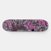 Paars PCB-printplaatontwerp voor IT-professionals Persoonlijk Skateboard (Horizontaal)