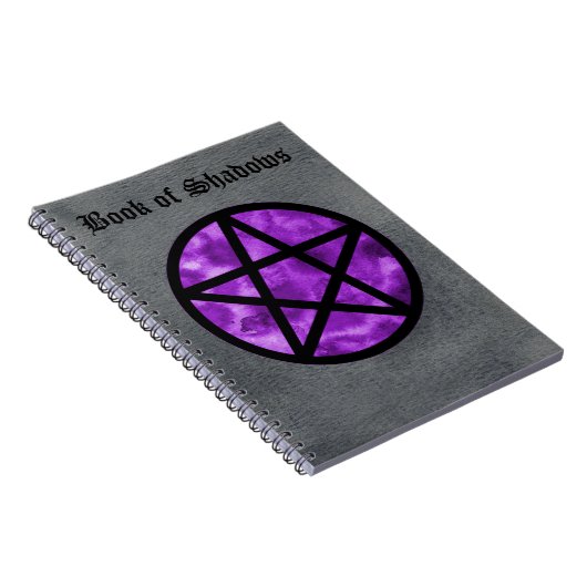 Paars Pentacle Book of Shadows Notebook 2 Notitieboek (Rechterzijde)