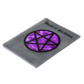 Paars Pentacle Book of Shadows Notebook 2 Notitieboek (Linkerzijde)