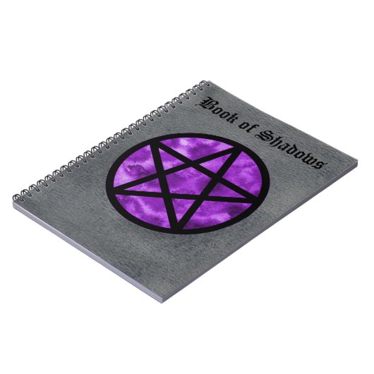 Paars Pentacle Book of Shadows Notebook 2 Notitieboek (Linkerzijde)
