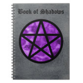 Paars Pentacle Book of Shadows Notebook 2 Notitieboek (Voorkant)