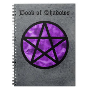 Paars Pentacle Book of Shadows Notebook 2 Notitieboek