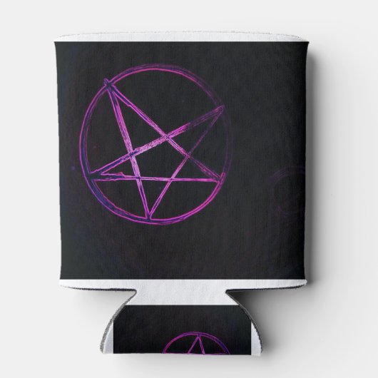 paars pentagram blikjeskoeler (Achterkant)