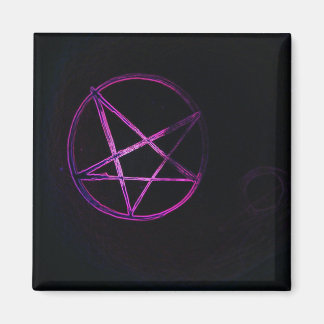 paars pentagram magneet