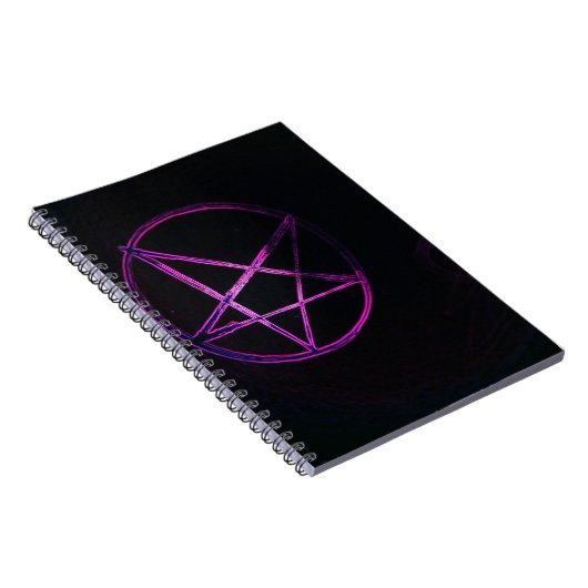 paars pentagram notitieboek (Rechterzijde)