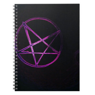 paars pentagram notitieboek