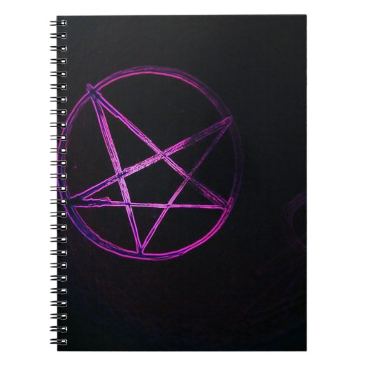 paars pentagram notitieboek (Voorkant)