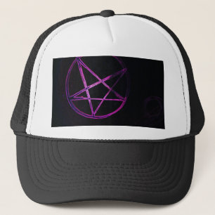 paars pentagram trucker pet