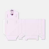 Paars Peony Floral Vrijgezellenfeest Bedankdoosjes (Uitgevouwen)