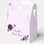 Paars Peony Floral Vrijgezellenfeest Bedankdoosjes (Geopend)