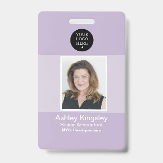 Paars Personeelsfoto-badge Zakelijke Beveiliging Badge