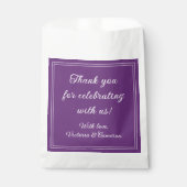 Paars persoonlijk bedankzakje (Voorkant)