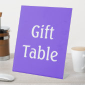 Paars persoonlijk reclamebord met voetstuk (Insitu)