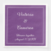 Paars persoonlijk servet (Voorkant)