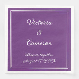 Paars persoonlijk servet