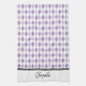 Paars persoonlijk theedoek (Verticaal)