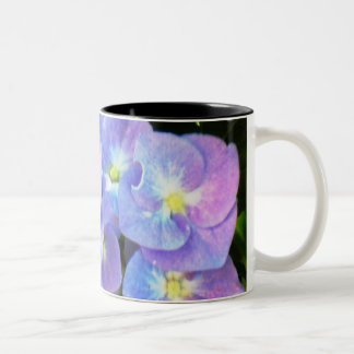 Paars pet hydrangeas mok