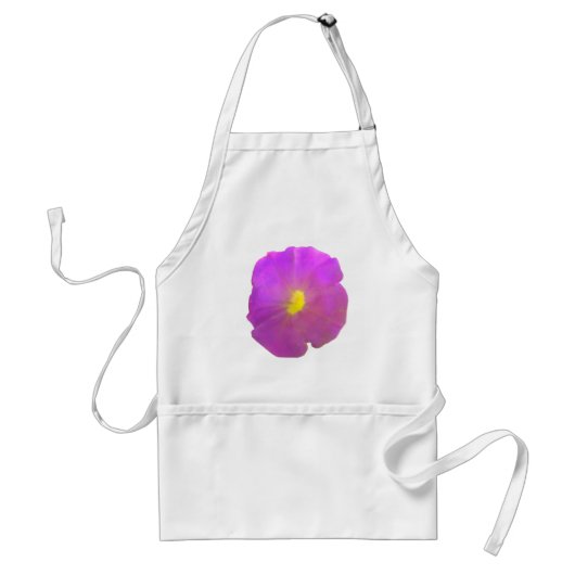 Paars Petunia Apron Standaard Schort (Voorkant)